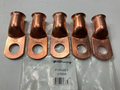 (5) Forney 57656 1/2'' Stud Premium Copper Cable Lug For 4/0 Cable