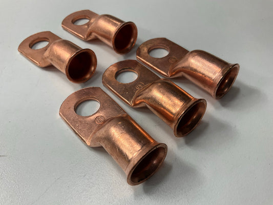 (5) Forney 57656 1/2'' Stud Premium Copper Cable Lug For 4/0 Cable