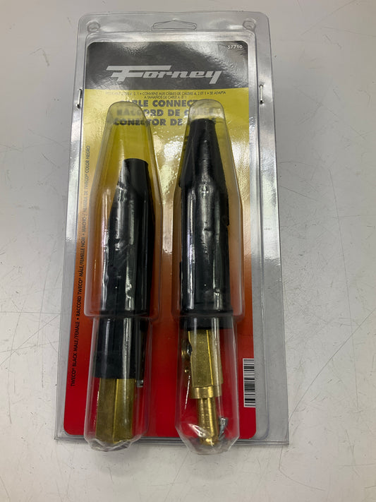 Forney 57710 Welding Cable Connector Set For #4 #2 #1 Tweco Style Male/Female