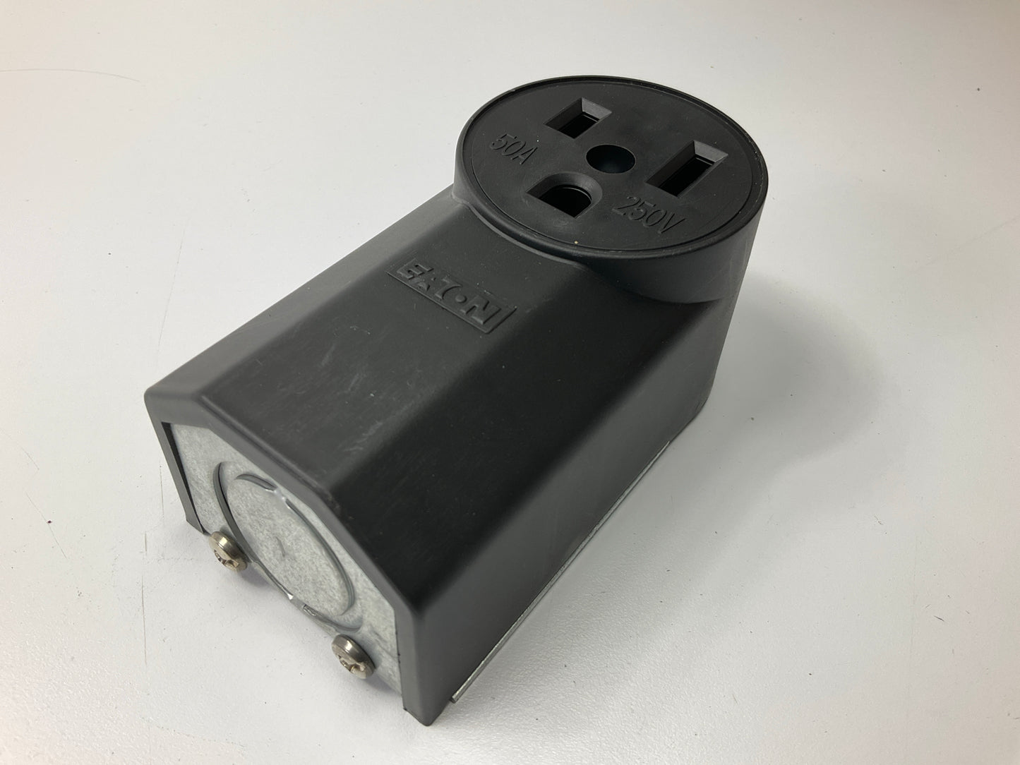 Forney 58402 Plastic Wall Receptacle, 220-Volt, 50 Amp, Nema 6-50