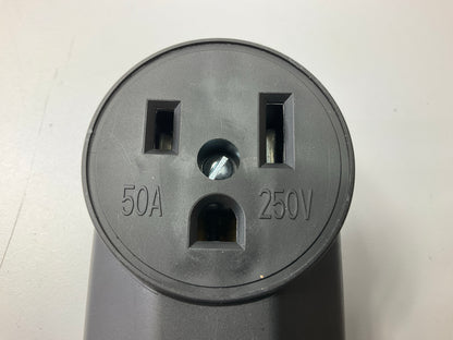 Forney 58402 Plastic Wall Receptacle, 220-Volt, 50 Amp, Nema 6-50