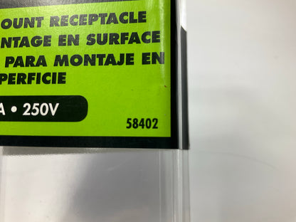 Forney 58402 Plastic Wall Receptacle, 220-Volt, 50 Amp, Nema 6-50
