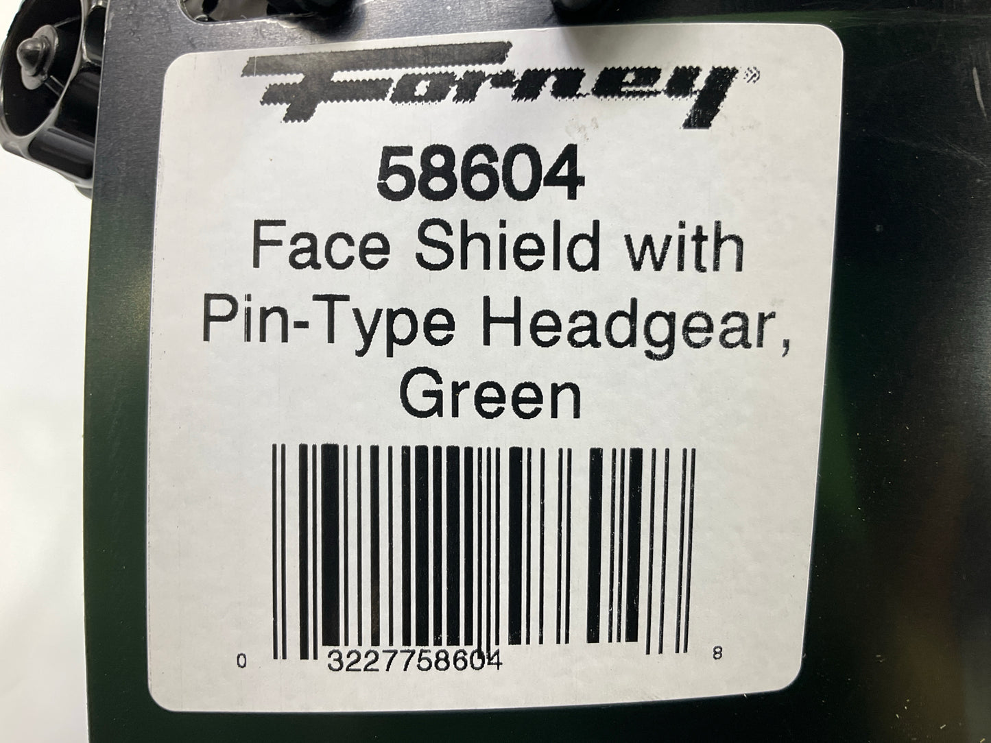 Forney 58604 Face Shield With Pin-Type Headgear, Green