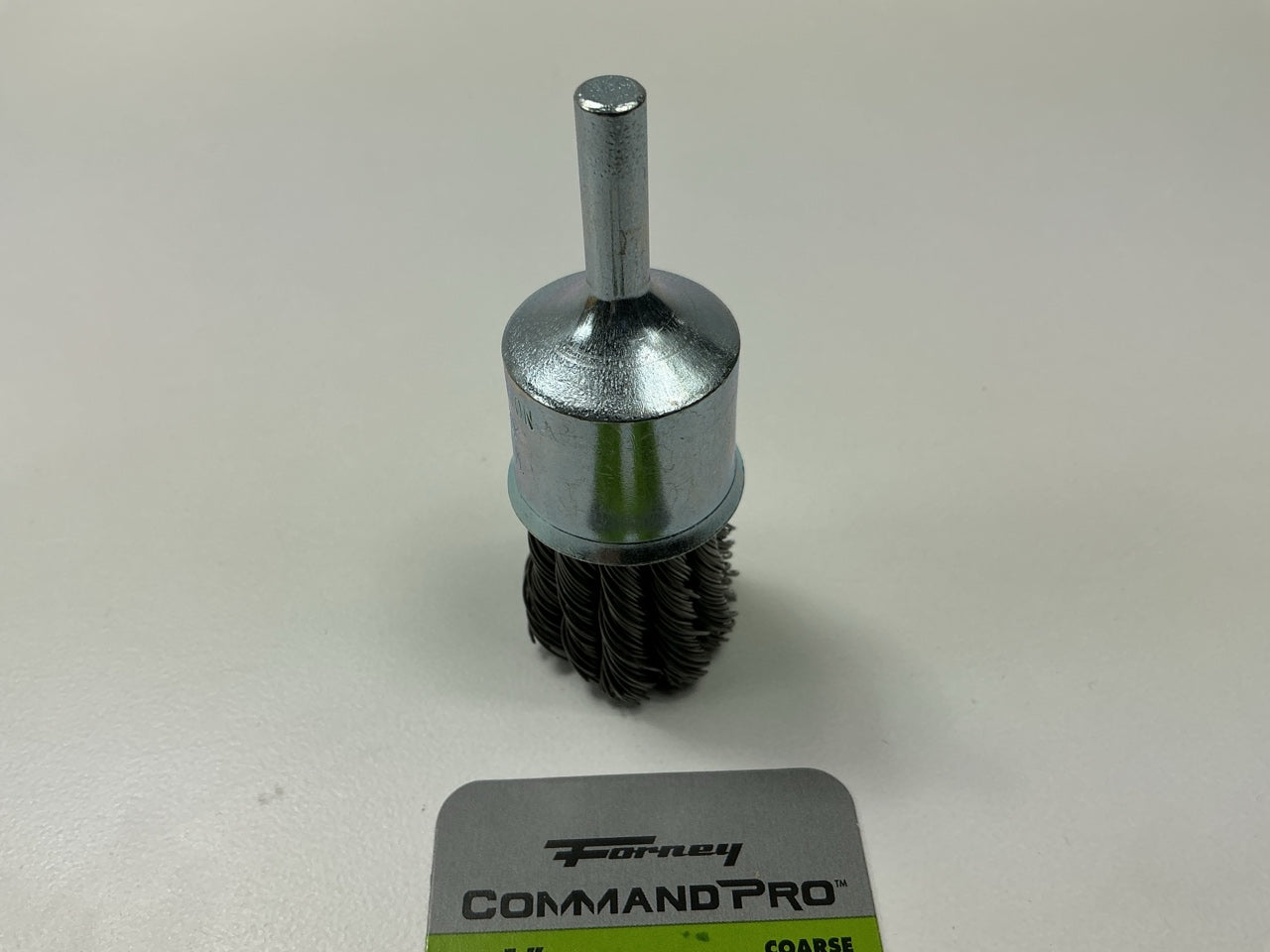 Forney 60002 Command PRO End Brush, Knotted, 1 In X .020 In X 1/4 In Shank