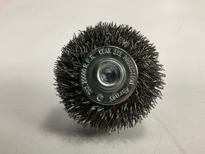 Forney 60013 Command PRO Wire Wheel, Crimped, 1-1/2 In X .014 In X 1/4 In Shank