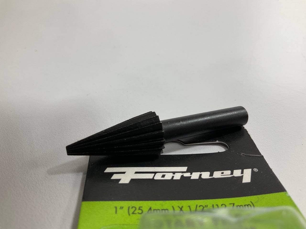Forney 60074 1/2'' D X 1'' L Rotary File Conical Tempered Steel Shank Dia. 1/4 In