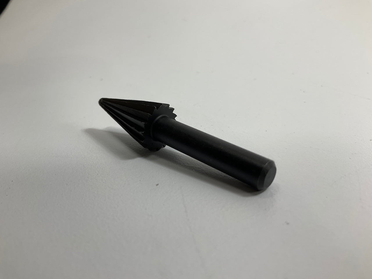 Forney 60074 1/2'' D X 1'' L Rotary File Conical Tempered Steel Shank Dia. 1/4 In