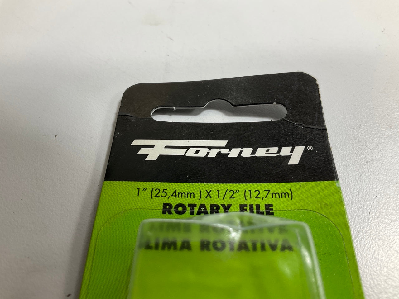 Forney 60074 1/2'' D X 1'' L Rotary File Conical Tempered Steel Shank Dia. 1/4 In