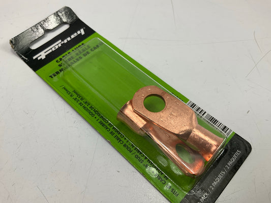 Forney 60095 #1 Cable X 3/8'' Stud Premium Copper Cable Lug (Carded), 2-Pack