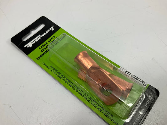 Forney 60096 - 3/8'' Stud Copper Battery Terminal For Cable #1/0 - Pack Of 2