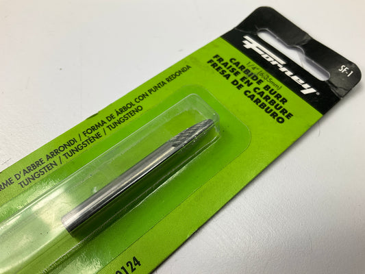 Forney 60124 Tungsten Carbide Burr, 1/4 In Tree Radius (SF-1)