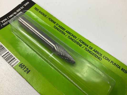 Forney 60124 Tungsten Carbide Burr, 1/4 In Tree Radius (SF-1)