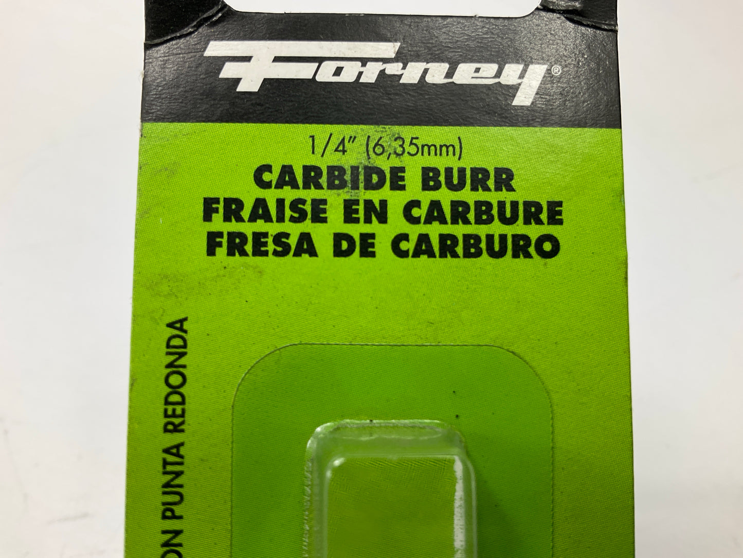 Forney 60124 Tungsten Carbide Burr, 1/4 In Tree Radius (SF-1)