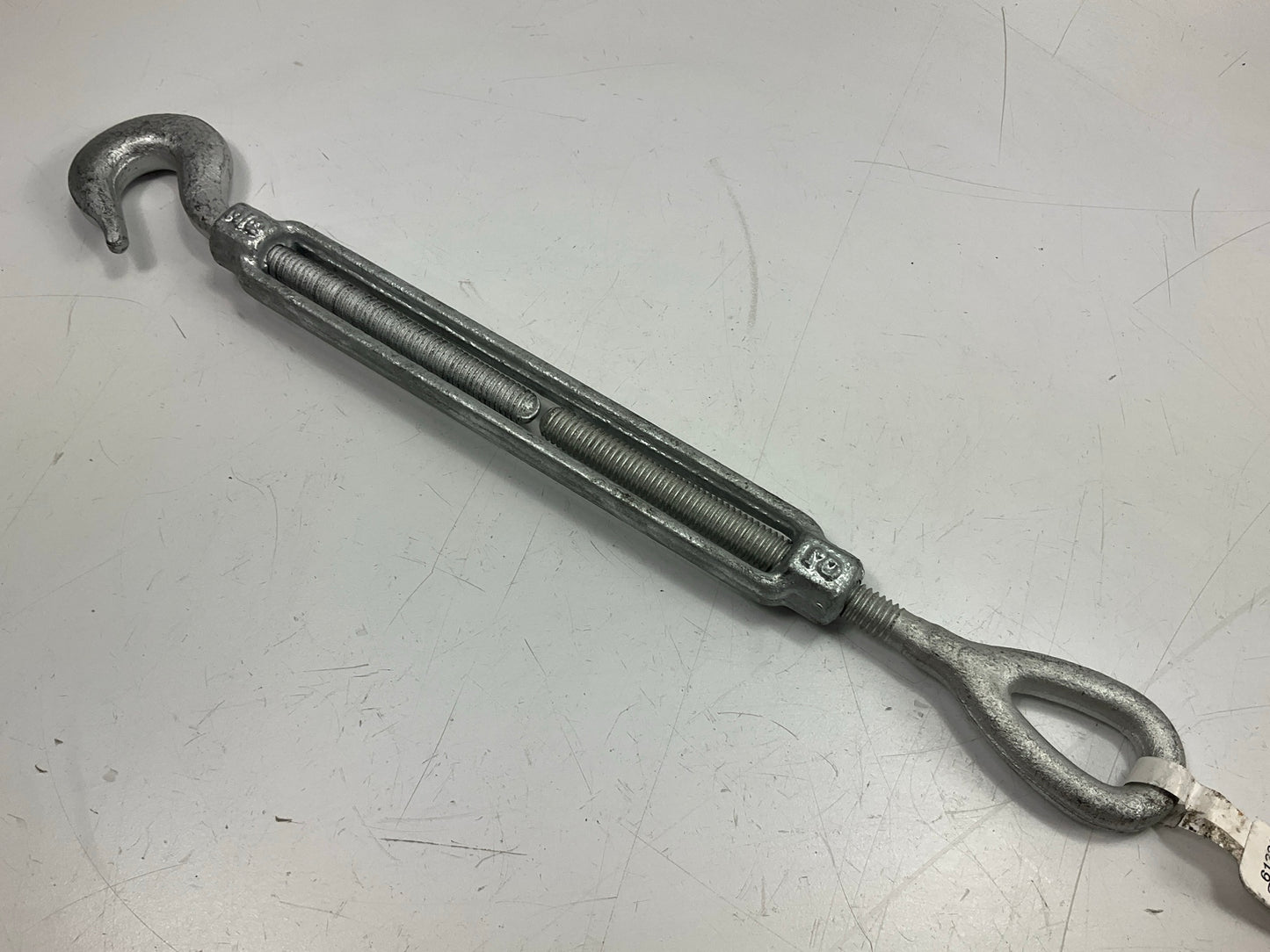 Forney 61322 Turnbuckle, 3/8 In X 6 In, Hook And Eye Galvanized