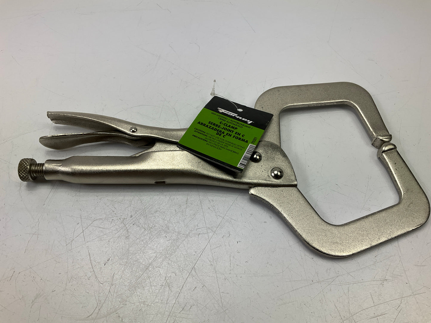 Forney 70201 C-Clamp Deluxe Vise Grip, Locking, 3-3/4'' Opening X 10-1/2'' Long