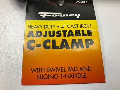 Forney 70227 Heavy Duty 4'' Cast Iron Adjustable C-clamp