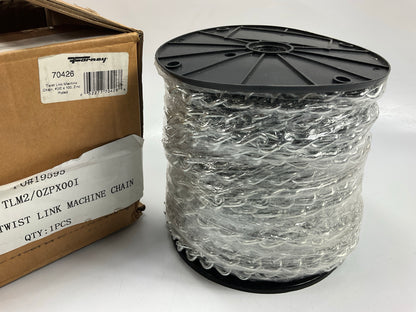 Forney 70426 Twist Link Machine Chain, Zinc-Plated, Number 2/0 X 100ft