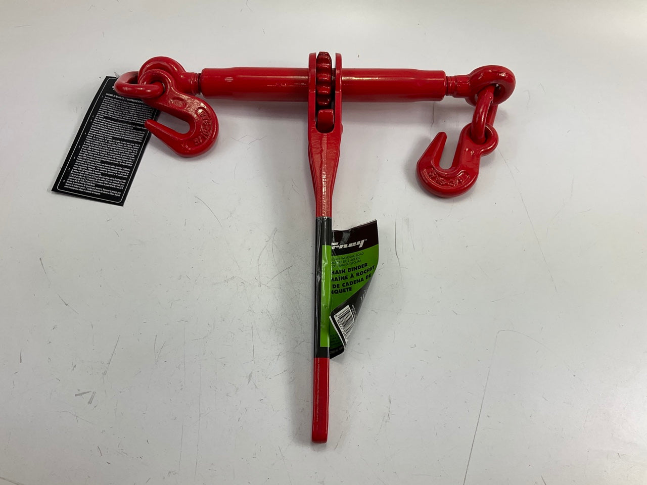 Forney 70467 Ratchet Chain Binder 5/16'' To 3/8'' Red 5400 Lbs Working Load