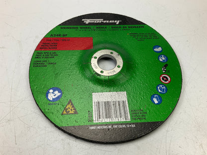 Forney 71827 Grinding Wheel, Metal, Type 27, 7'' X 1/4'' Thick X 7/8'' Arbor