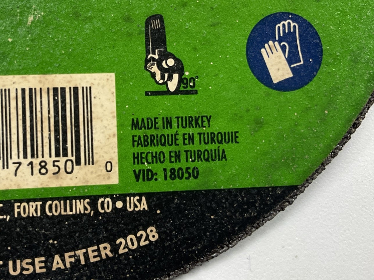 (5) Forney 71850 Cut-Off Wheel, Metal, Type 1 (Flat), 5 In X 1/16 In X 7/8 In