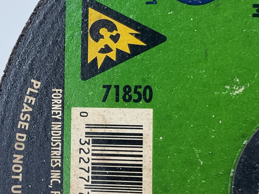 (5) Forney 71850 Cut-Off Wheel, Metal, Type 1 (Flat), 5 In X 1/16 In X 7/8 In