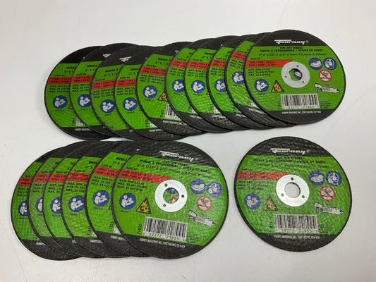 (17) Forney 71855 Steel Grinding / Cut-Off Wheel, Type 1, 3'' X 1/32'' X 3/8''