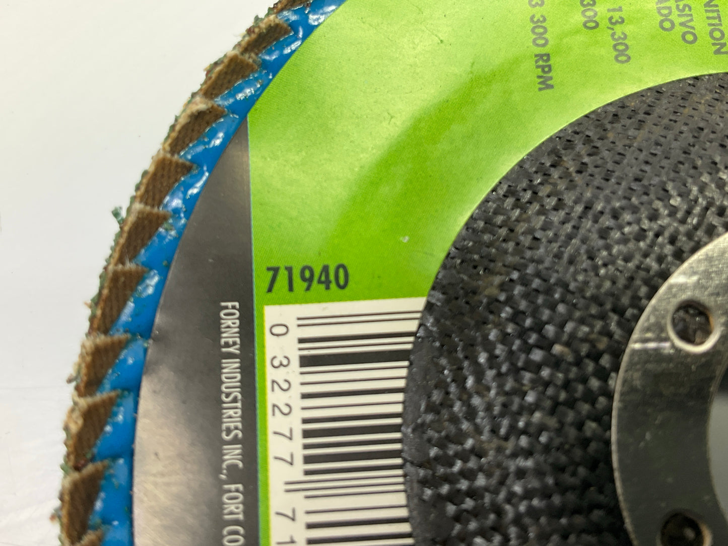 Forney 71940 Curved Edge Flap Disc, 4-1/2 In X 7/8 In, 40 Grit