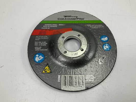 Forney 72308 Grinding Wheel, Metal, Type 27 (Depressed Center), 4-1/2 In X 1/4