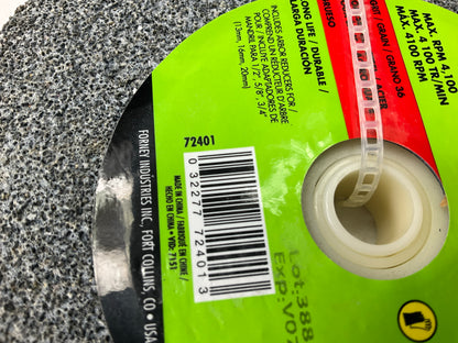 Forney 72401 Bench Grinding Wheel, 6 In X 3/4 In X 1 In