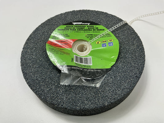 Forney 72403 Bench Grinding Wheel, 6 In X 1 In X 1 In