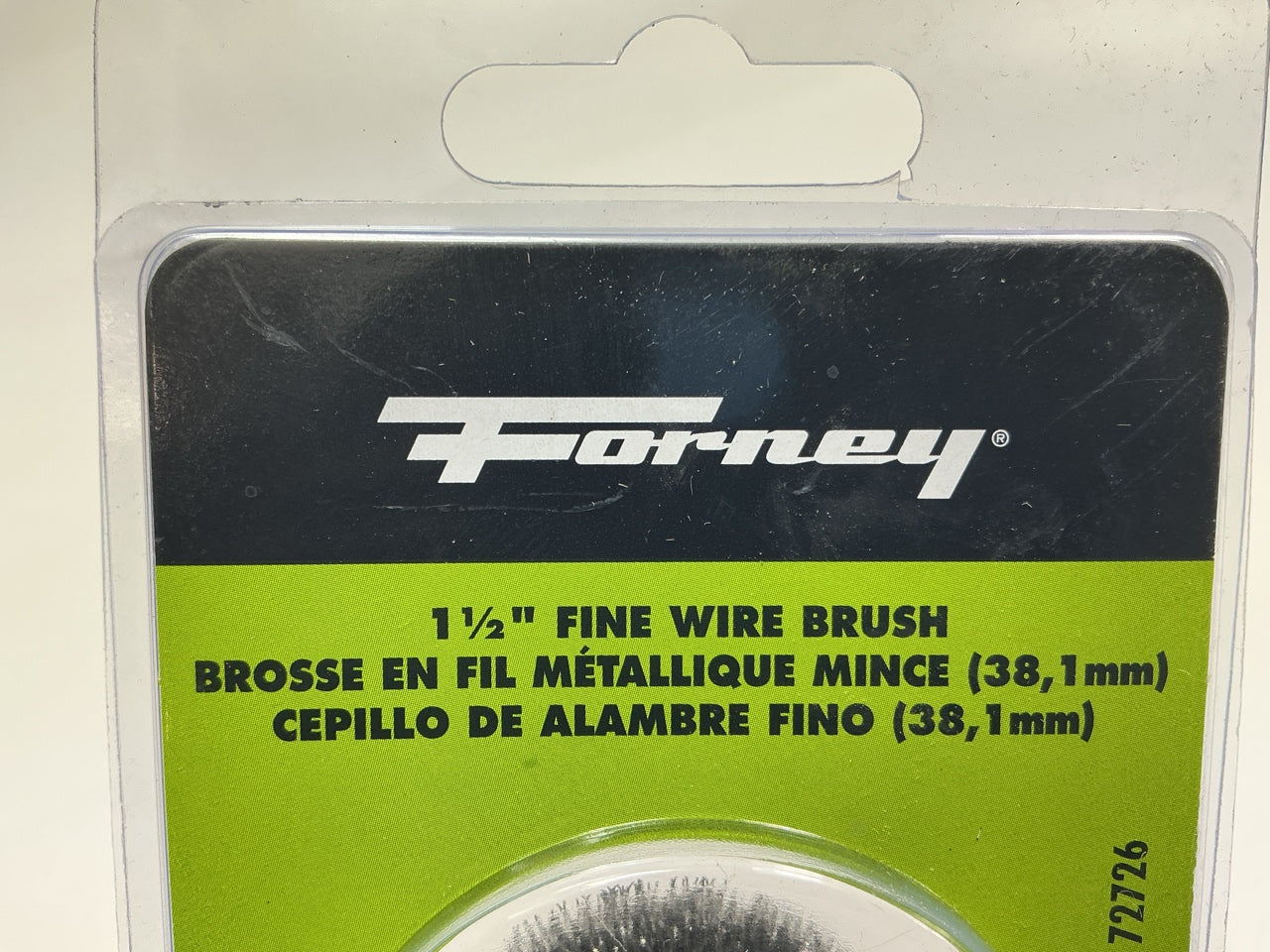 Forney 72726 Wire Wheel, Crimped, 1-1/2 In X .008 In X 1/4 In Hex Shank
