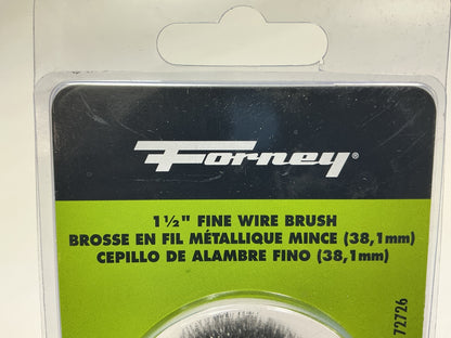 Forney 72726 Wire Wheel, Crimped, 1-1/2 In X .008 In X 1/4 In Hex Shank