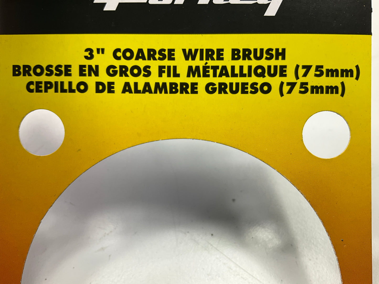 Forney 72746 3'' Coarse Wire Wheel, 1/2'' Arbor Hole