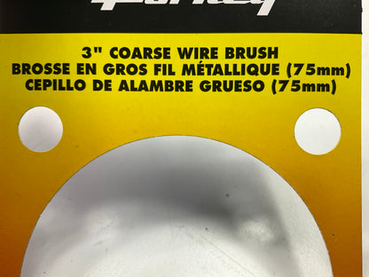 Forney 72746 3'' Coarse Wire Wheel, 1/2'' Arbor Hole