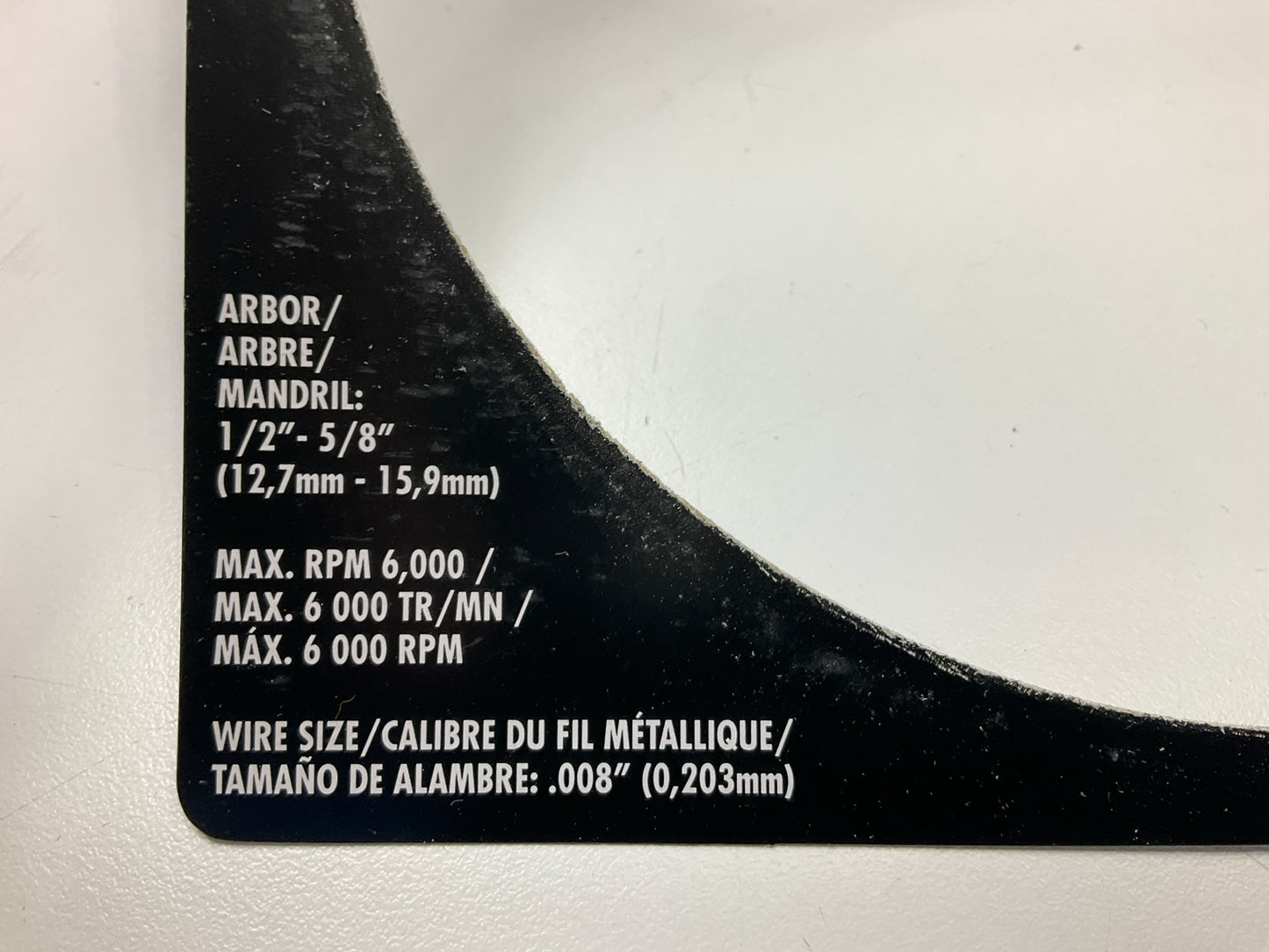 Forney 72747 Wire Wheel, Crimped, 6 In X .008 In X 1/2 In - 5/8 In Arbor