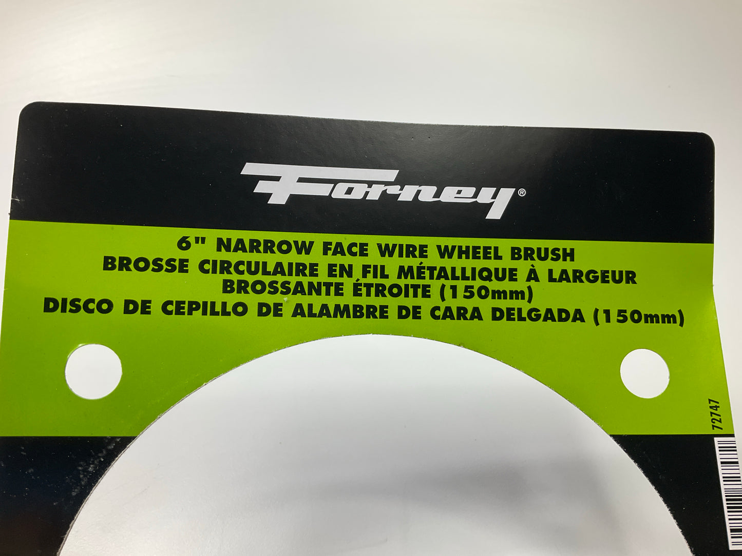 Forney 72747 Wire Wheel, Crimped, 6 In X .008 In X 1/2 In - 5/8 In Arbor