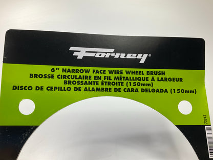Forney 72747 Wire Wheel, Crimped, 6 In X .008 In X 1/2 In - 5/8 In Arbor