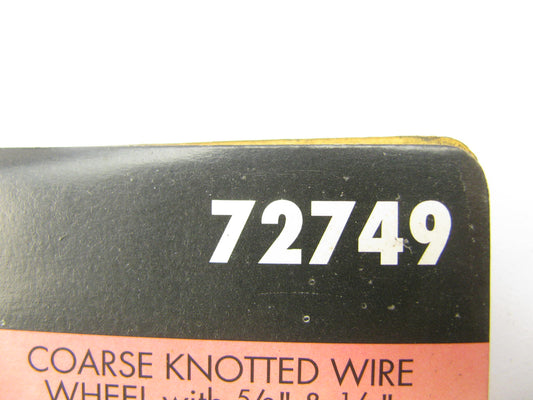 Forney 72749 6'' Twist Knot Wire Wheel Brush For 5/8'' - 1/2'' Arbor Hole Grinders