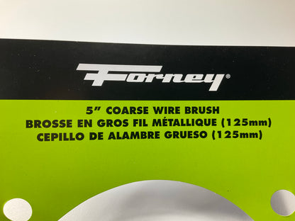 Forney 72754 5'' Coarse Crimped 0.014'' Wire Cup Brush 5/8'' X 11'' Threaded Arbor