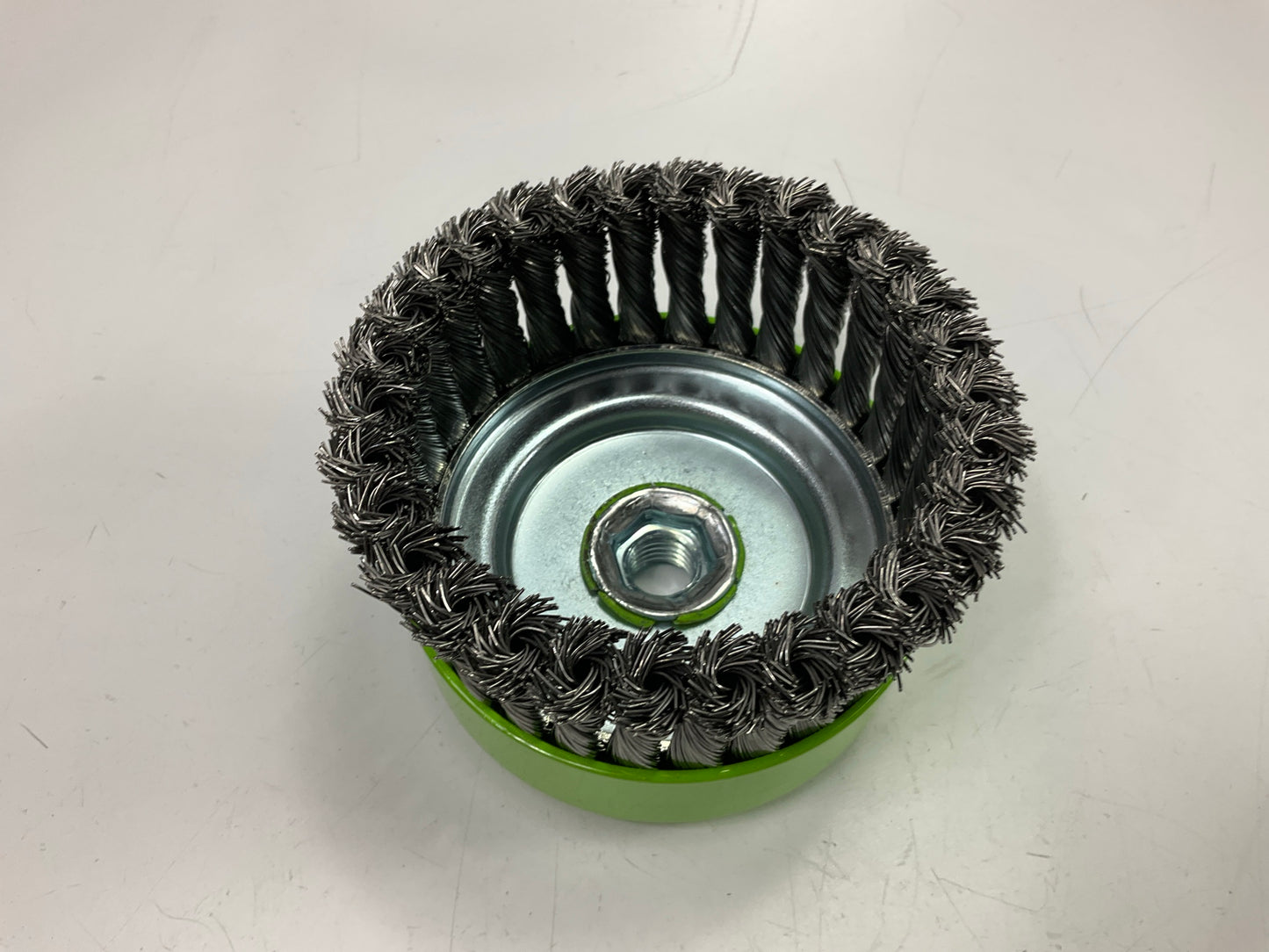 Forney 72756 Cup Brush, Knotted, 6 In X .020 In X 5/8 In-11 Arbor