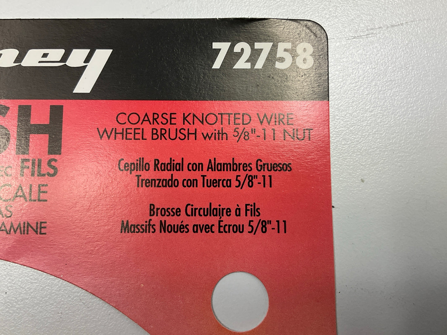 Forney 72758 6'' Twist Knot Wire Wheel Brush, 5/8''-11 Arbor