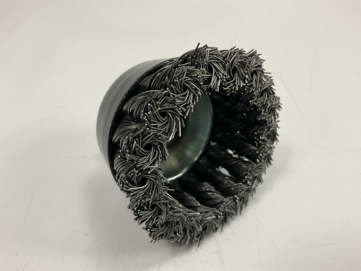 Forney 72865 Wire Cup Welding Wire Brush Knotted, 3'' X .020'' X M10 X 1.25/1.50