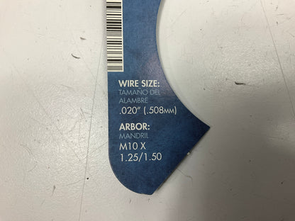 Forney 72865 Wire Cup Welding Wire Brush Knotted, 3'' X .020'' X M10 X 1.25/1.50