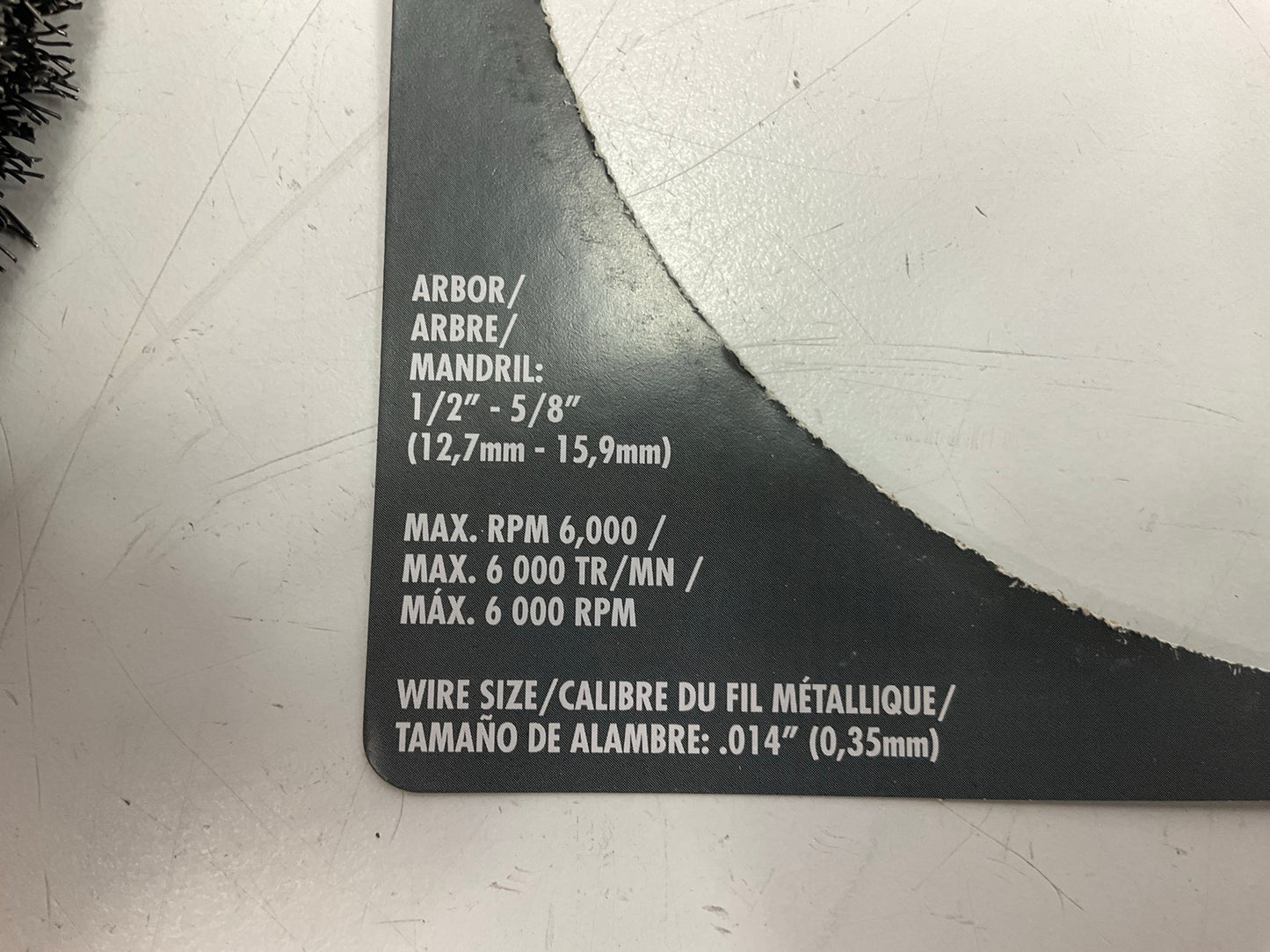 Forney 72896 Command PRO Wire Wheel, Crimped, 6 In X .014 In X 1/2 In - 5/8 In