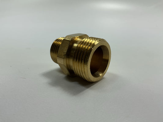 Forney 75117 Male Screw Nipple 3/8'' Gun Inlet MNPT X M22 Coupler Adapter