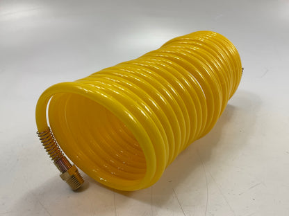 Forney 75418 Recoil Nylon Air Hose, Yellow, 1/4 In X 25 Feet
