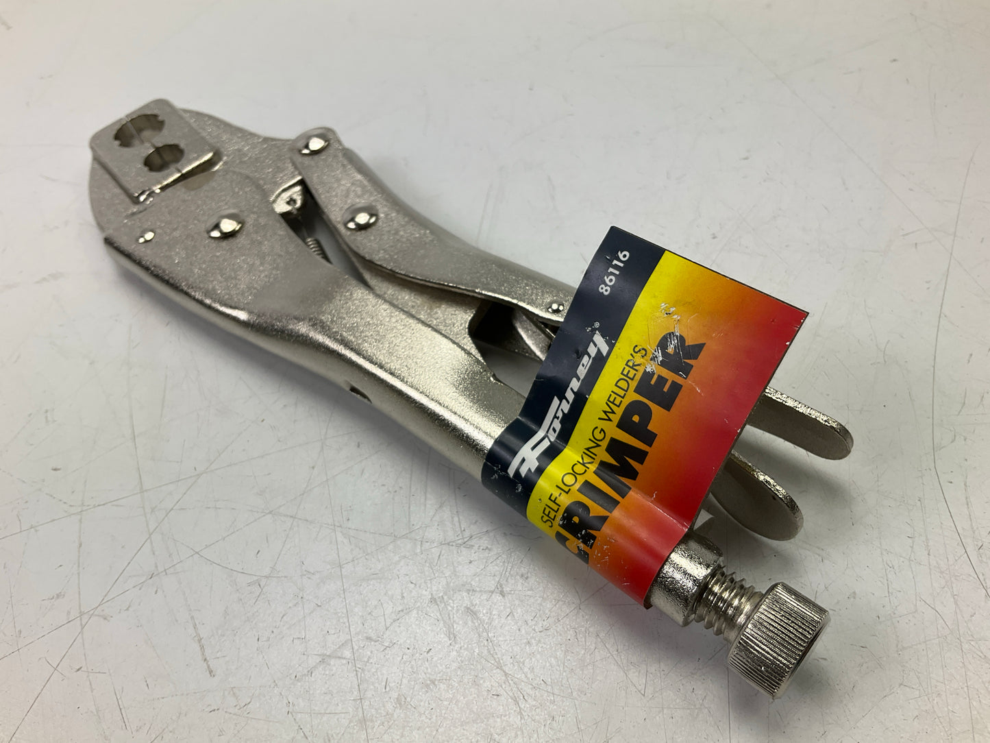 Forney 86116 Crimping Tool, Lock Jaw-Type For 3/16-Inch & 1/4-Inch Hose Ferrules