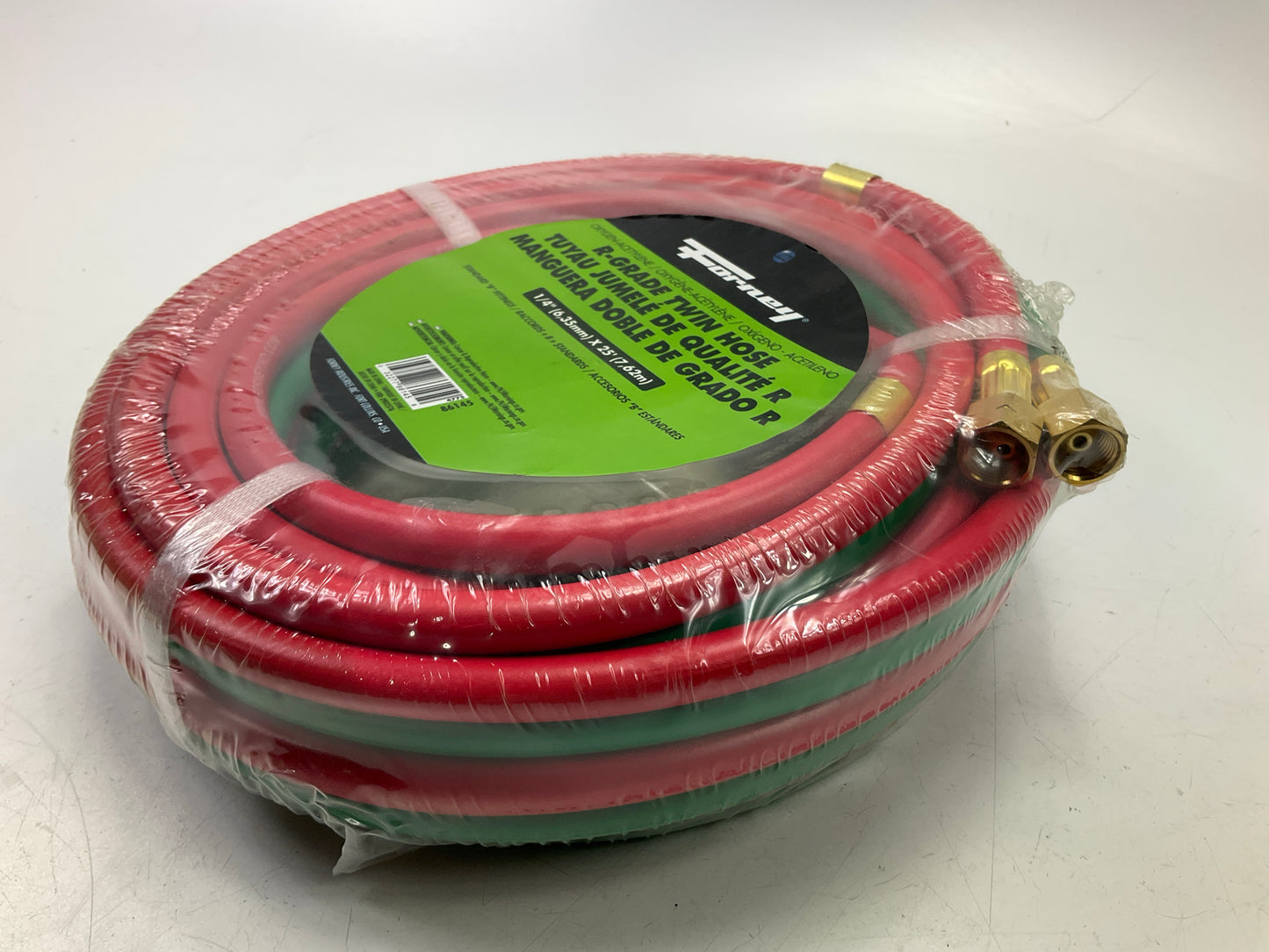 Forney 86145, R-Grade Oxy-Acetylene Hose, 1/4 In X 25 Feet