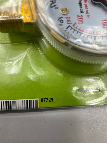 Forney 87729 Oxygen Gauge Low Pressure 2'' X 1/4'' NPT, 0-200 PSI