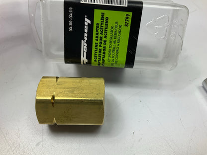 Forney 87799 Brass Cylinder To Regulator Adapter, CGA-300 To CGA-510